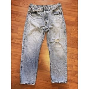 501 Original Fit Button Fly Jeans Levi's Men's Denim Levis Straight Leg 30x26
